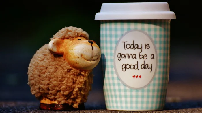 Keep cup with positive message
