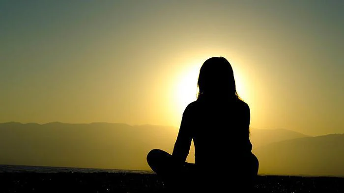 Sitting in the sunset